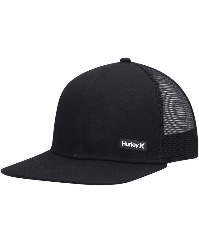 Mens Hurley Black Supply Trucker Snapback Hat Product Image