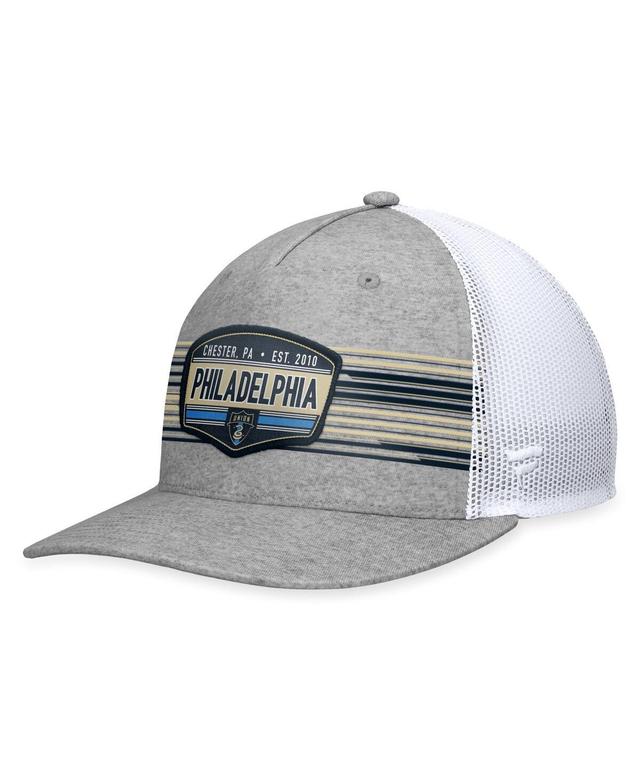 Mens Fanatics Steel Philadelphia Union Stroke Trucker Snapback Hat Product Image