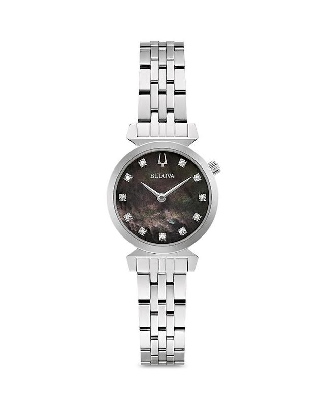 Bulova Womens Classic Regatta Diamond-Accent Two-Tone Stainless Steel Bracelet Watch 24mm Product Image