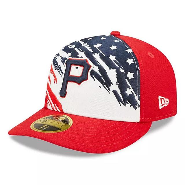 Mens New Era Pittsburgh Pirates 2022 4th of July Low Profile 59FIFTY Fitted Hat Product Image