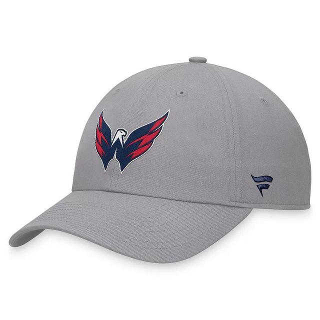 Mens Fanatics Gray Washington Capitals Extra Time Adjustable Hat Product Image