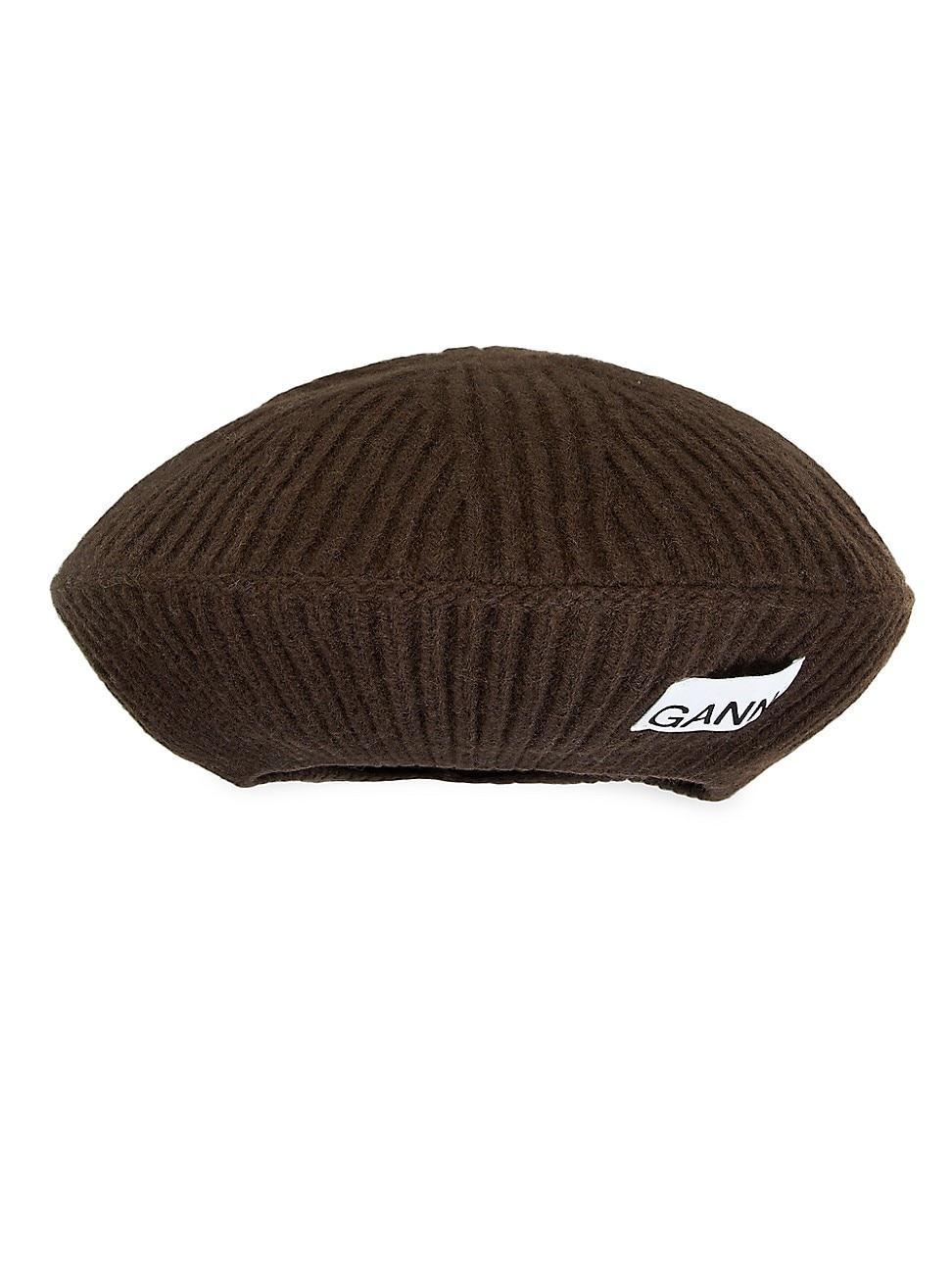 Womens Rib-Knit Beret product image