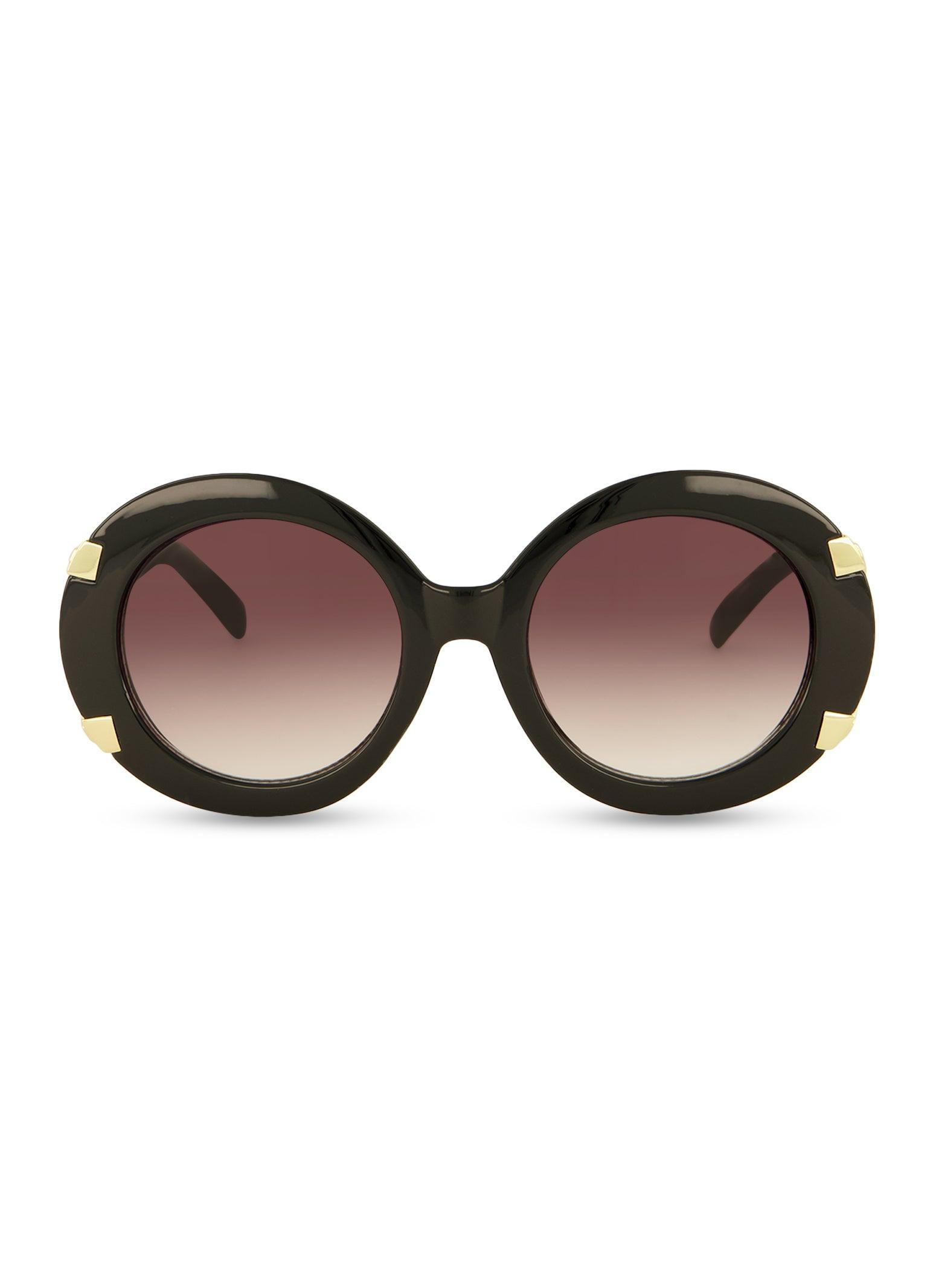 Womens Thick Frame Oval Sunglasses Product Image