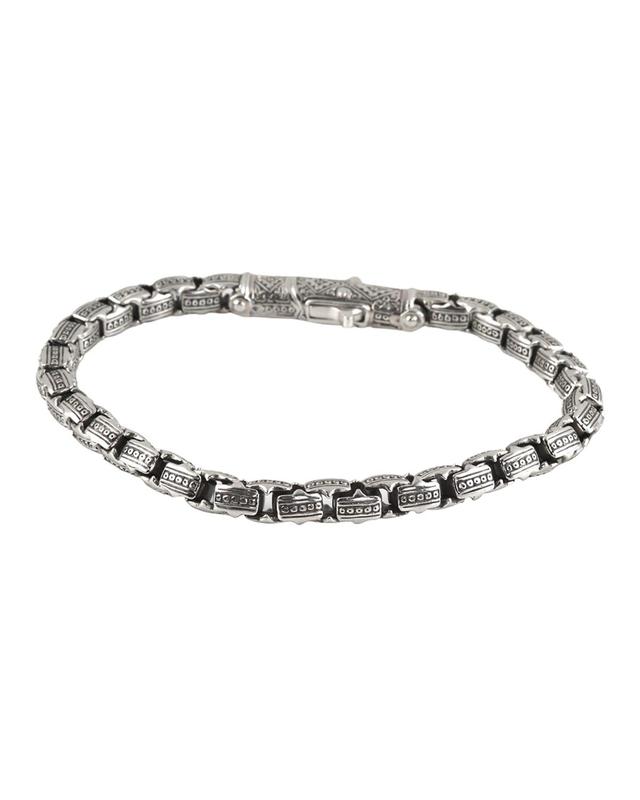 Konstantino Men's Small Link Sterling Silver Bracelet - Size: MEDIUM - SILVER Product Image