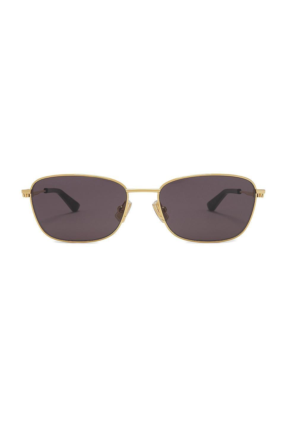 Bottega Veneta Square Sunglasses Metallic Gold.. Product Image