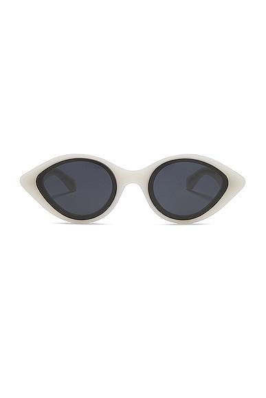 Prada Scultoreo Narrow Sunglasses in Black Product Image