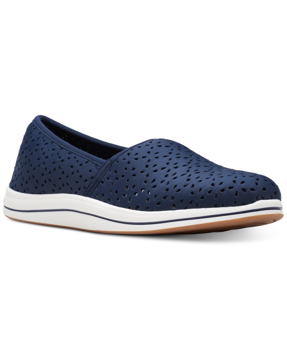 Clarks Cloudsteppers Breeze Emily Womens Slip-On Shoes Blue Product Image