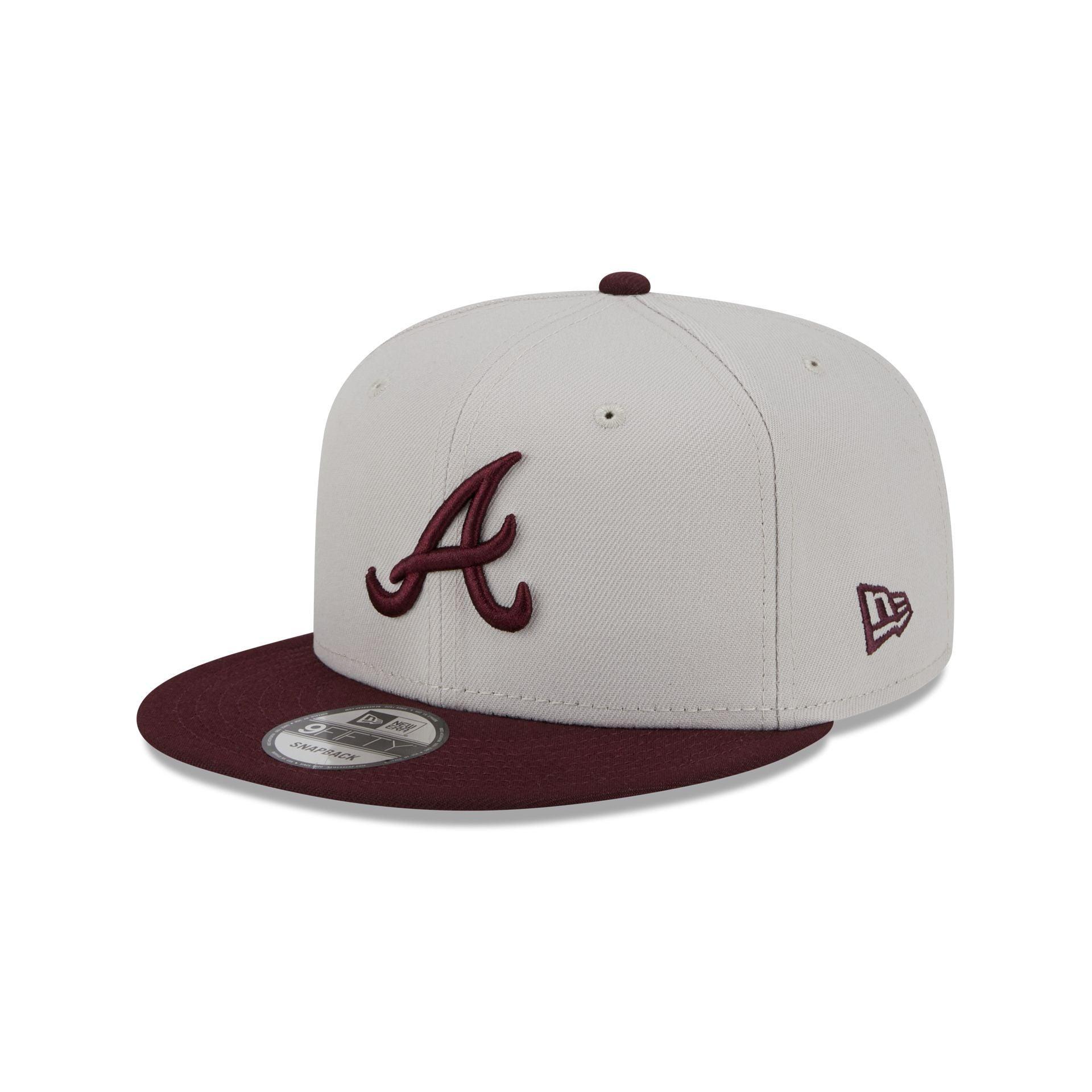 Atlanta Braves Mauve Visor 9FIFTY Snapback Hat Male Product Image