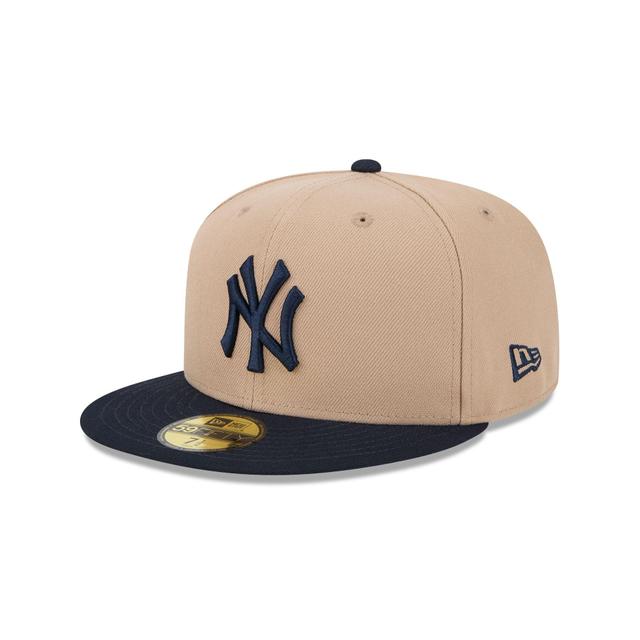 New York Yankees Camel 59FIFTY Fitted Hat Male Product Image