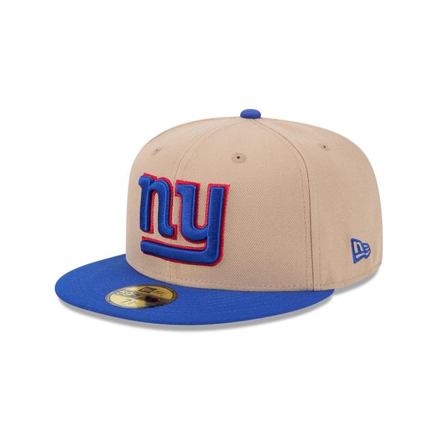 New York Giants Camel 59FIFTY Fitted Hat Male Product Image