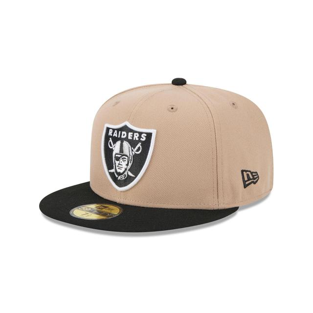 Las Vegas Raiders Camel 59FIFTY Fitted Hat Male Product Image