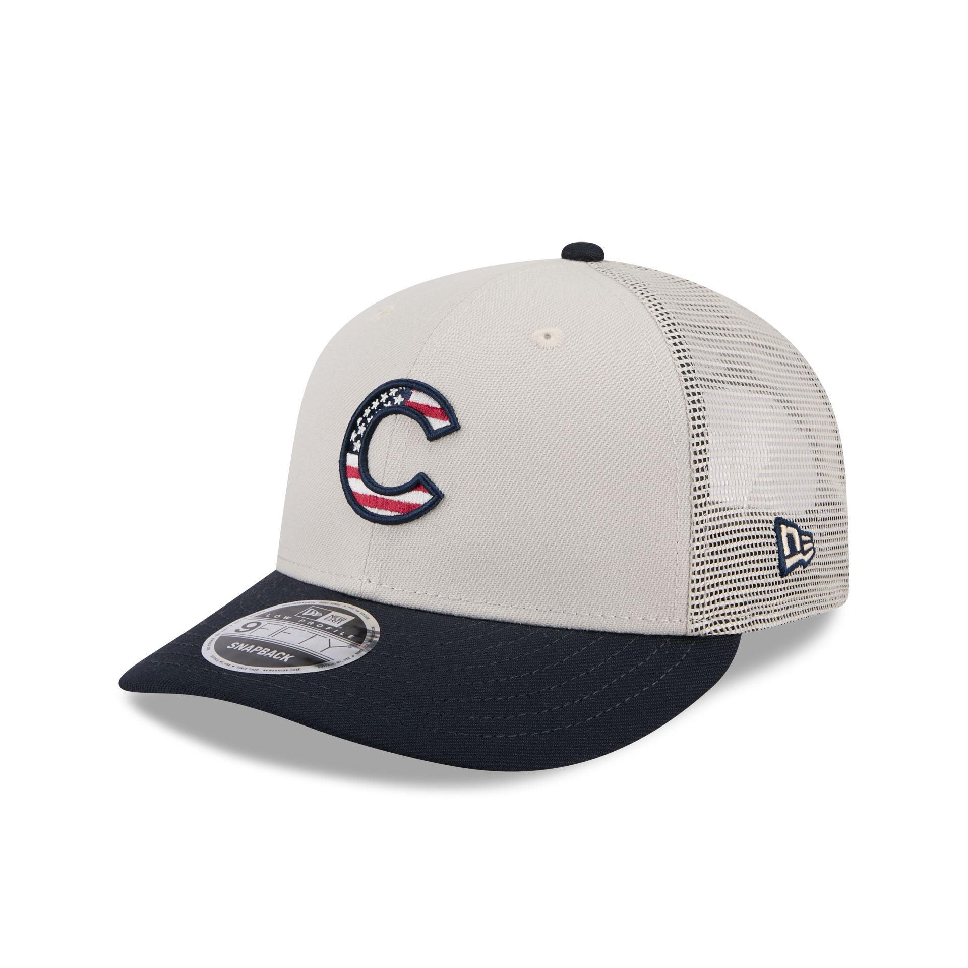 Chicago Cubs Independence Day 2024 Low Profile 9FIFTY Trucker Hat Male Product Image