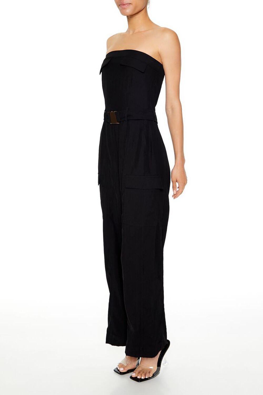 Belted Strapless Cargo Jumpsuit | Forever 21 Product Image