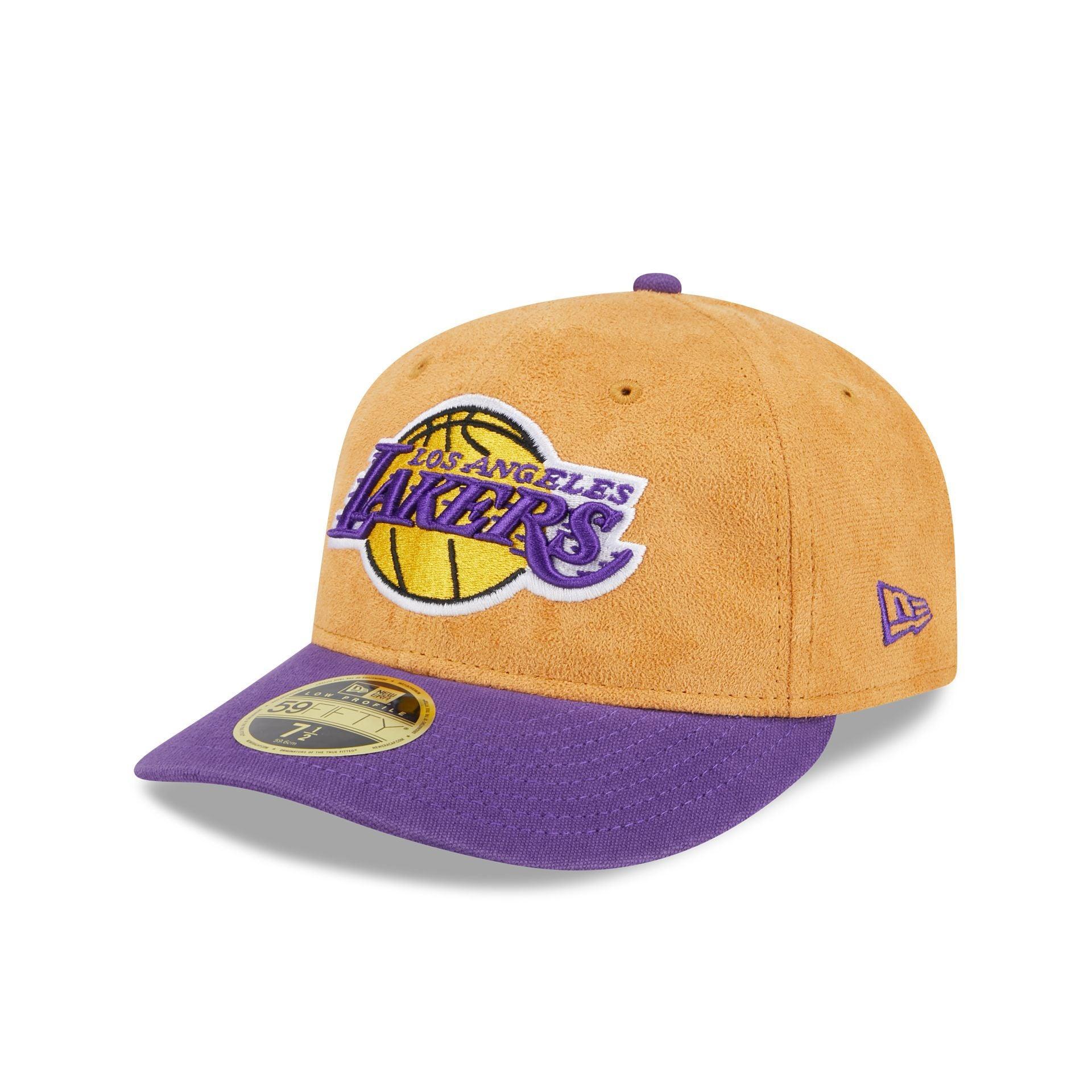 Los Angeles Lakers Tan Texture Low Profile 59FIFTY Fitted Hat Male Product Image