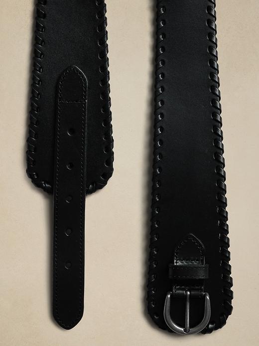 Leather Corset Whipstitch Belt Product Image