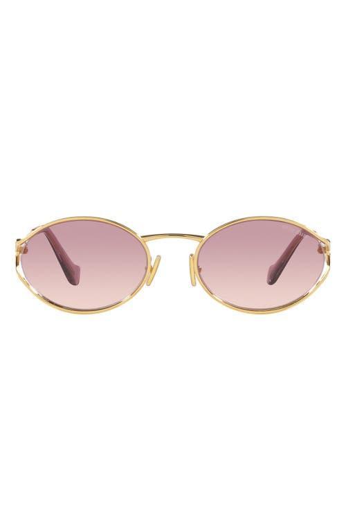 Womens 54MM Metal Round Sunglasses Product Image