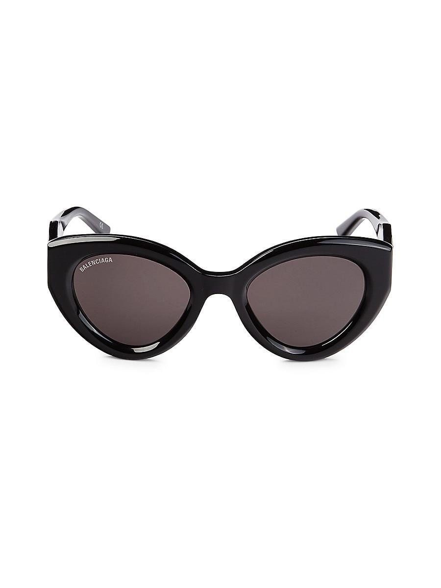 Black & Gray Cat-Eye Sunglasses Product Image