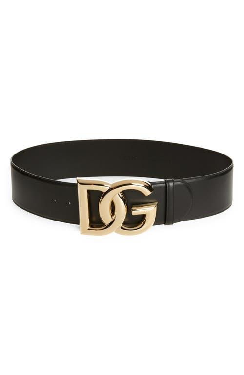 Dolce & Gabbana DG Logo Leather Belt Product Image