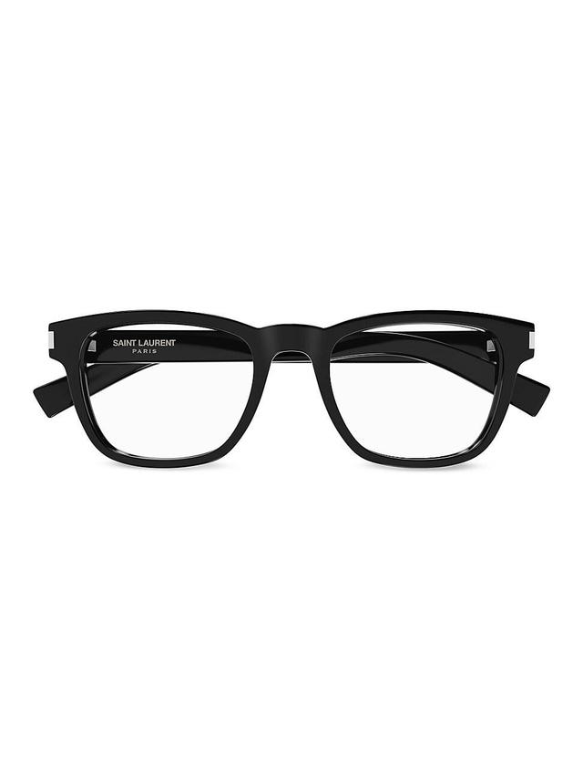 Saint Laurent Mid Naked Wirecore Rectangular Optical Glasses, 52mm Product Image