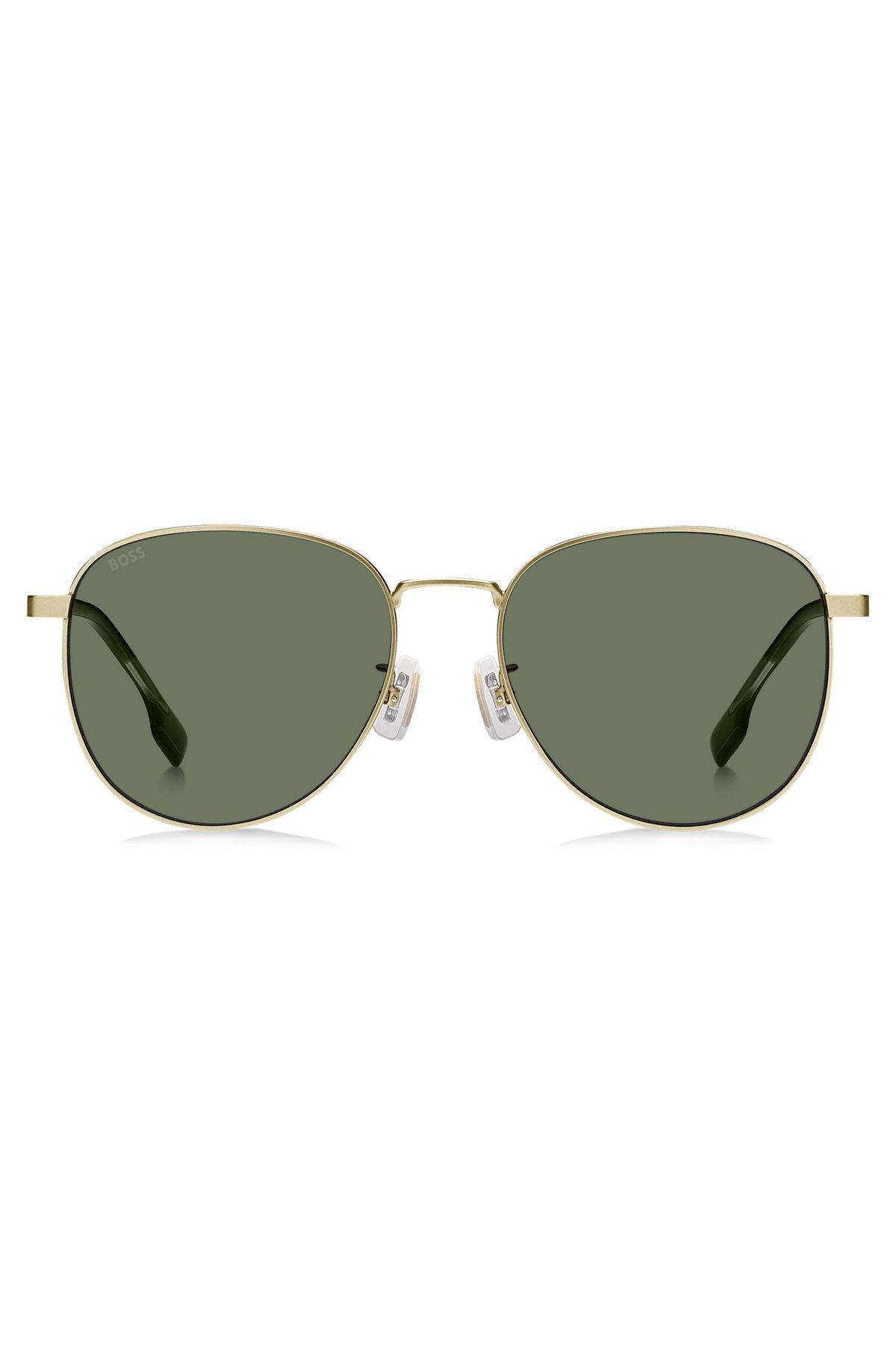 Gold-tone sunglasses with titanium temples Product Image