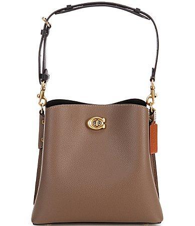 COACH Willow Pebble Leather Bucket Crossbody Bag Product Image