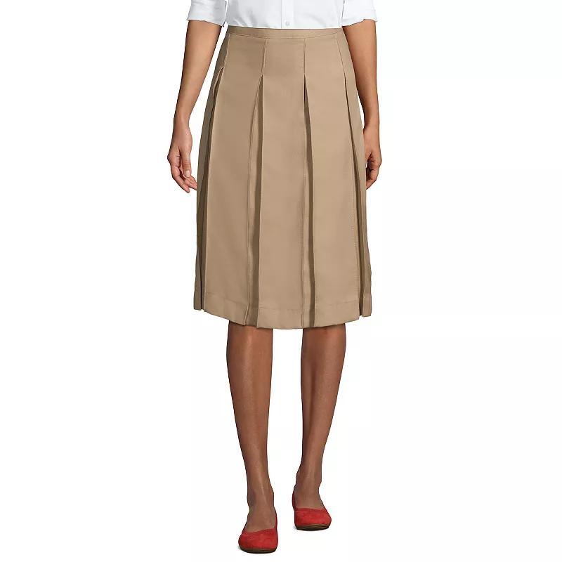 Womens Lands End School Uniform Box Pleat Skirt Product Image