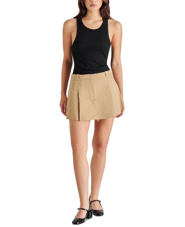 Steve Madden Womens Maeron Cotton Pleated Skirt Product Image