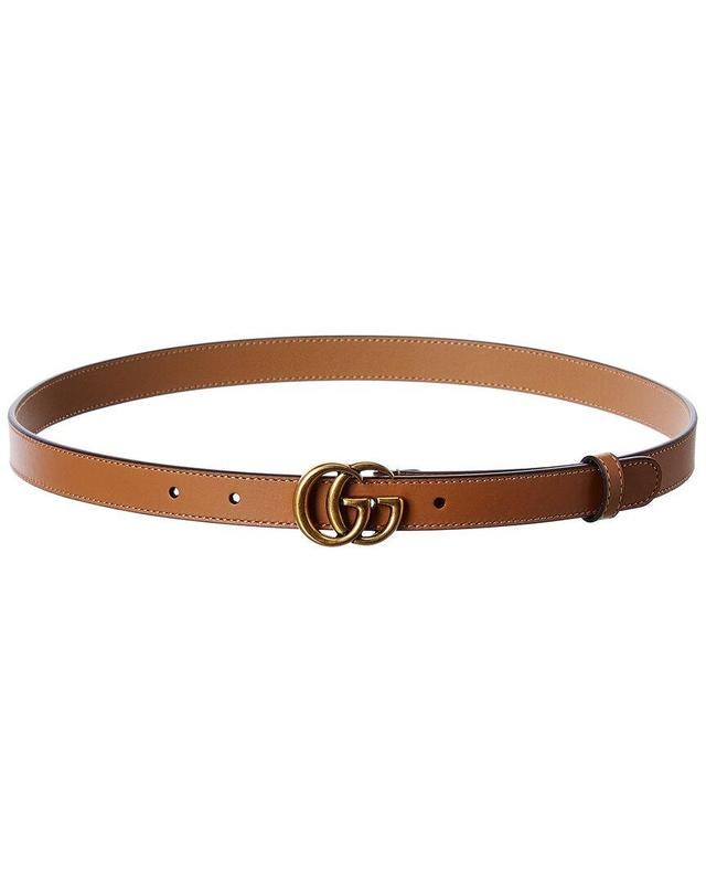 Double G Thin Leather Belt Product Image