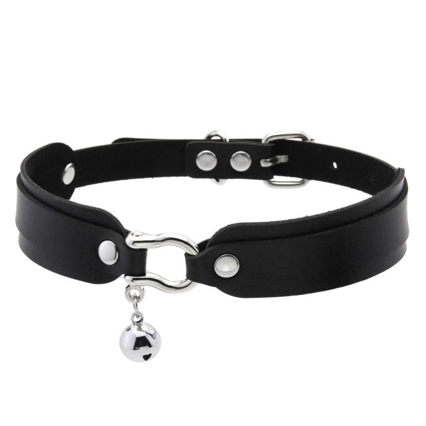 Faux Leather  Bell Choker Product Image