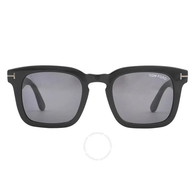 Dax Smoke Square Men's Sunglasses Ft0751-n 01a 50 In Black Product Image