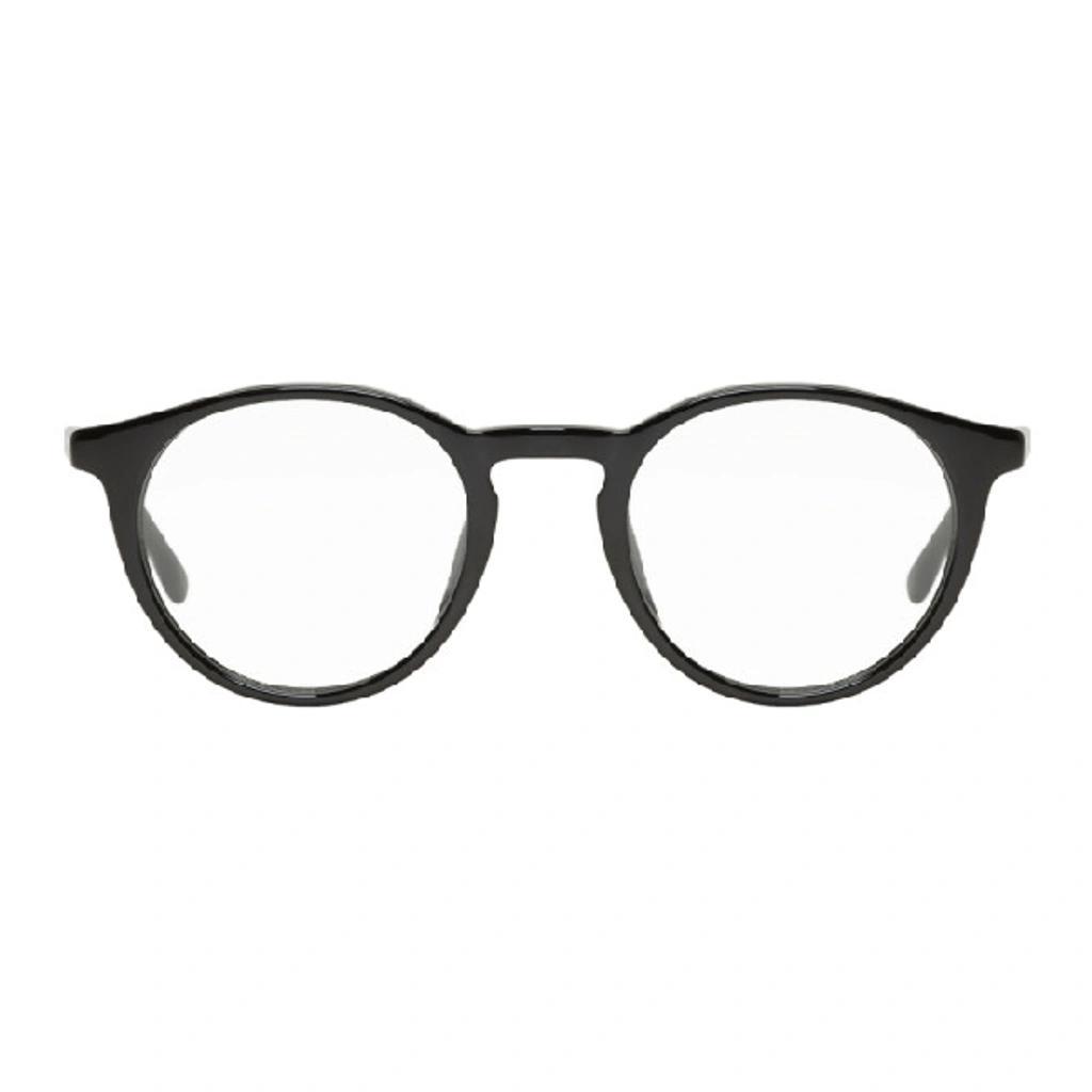 Boss Black Round Glasses In 0807 Black Product Image