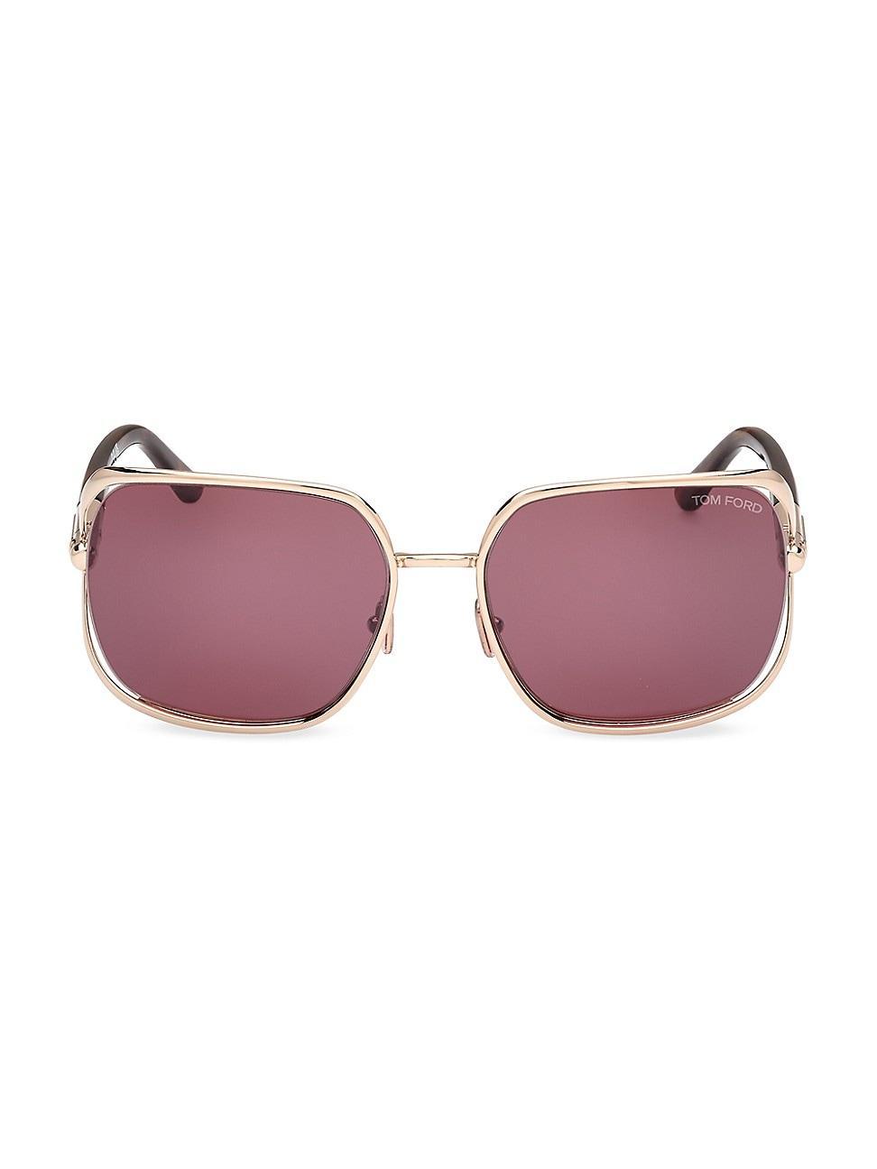 Womens Goldie 60MM Aviator Sunglasses Product Image