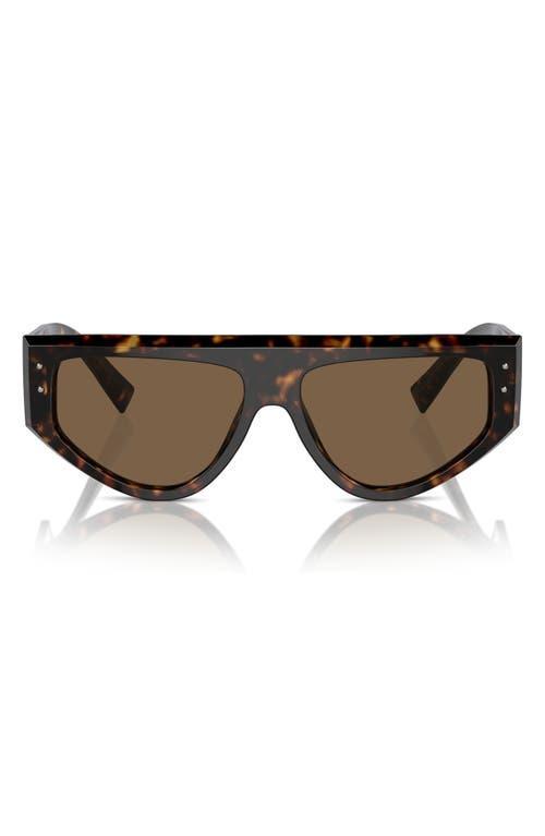 Dolce  Gabbana Mens DG4461 57mm Havana Rectangle Sunglasses Product Image