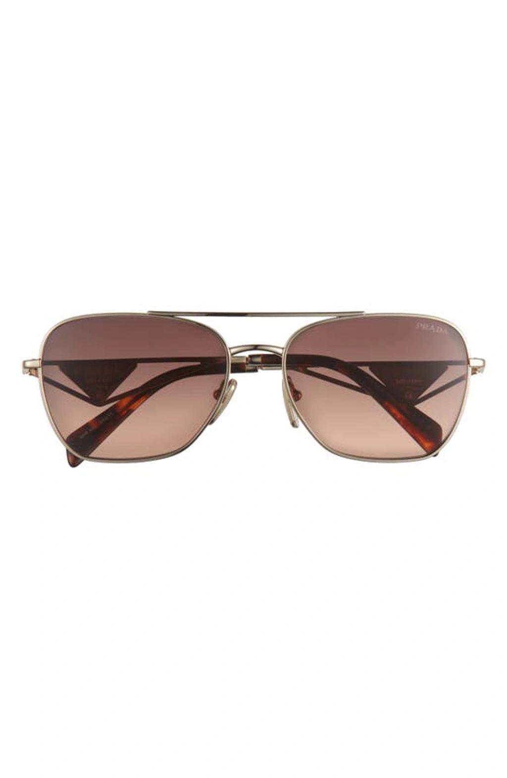 59mm Square Sunglasses In Pale Gold Product Image