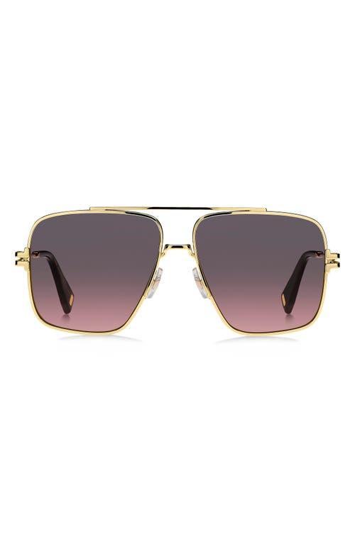 Marc Jacobs 59mm Gradient Square Sunglasses with Chain Product Image