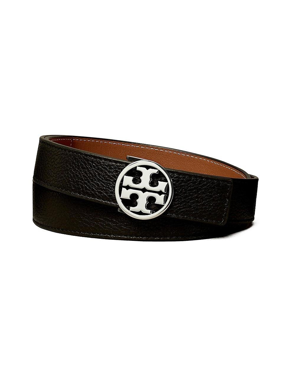 Tory Burch Logo Reversible Leather Belt Product Image