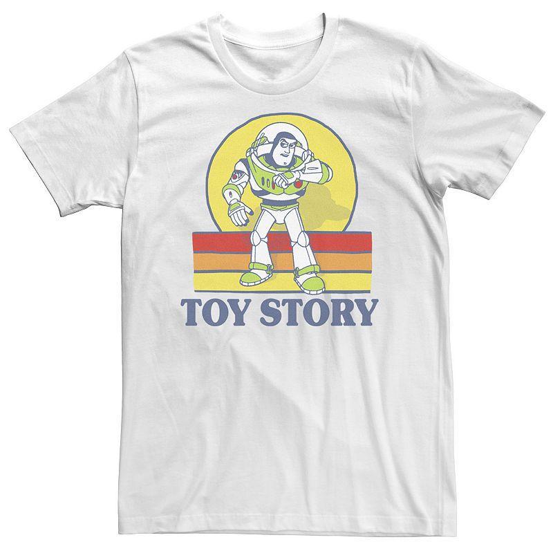 Disney Big & Tall Disney / Pixar Toy Story Buzz Lightyear Retro Portrait Logo Tee, Men's, Size: 3XL, White - Size: 3XL Product Image