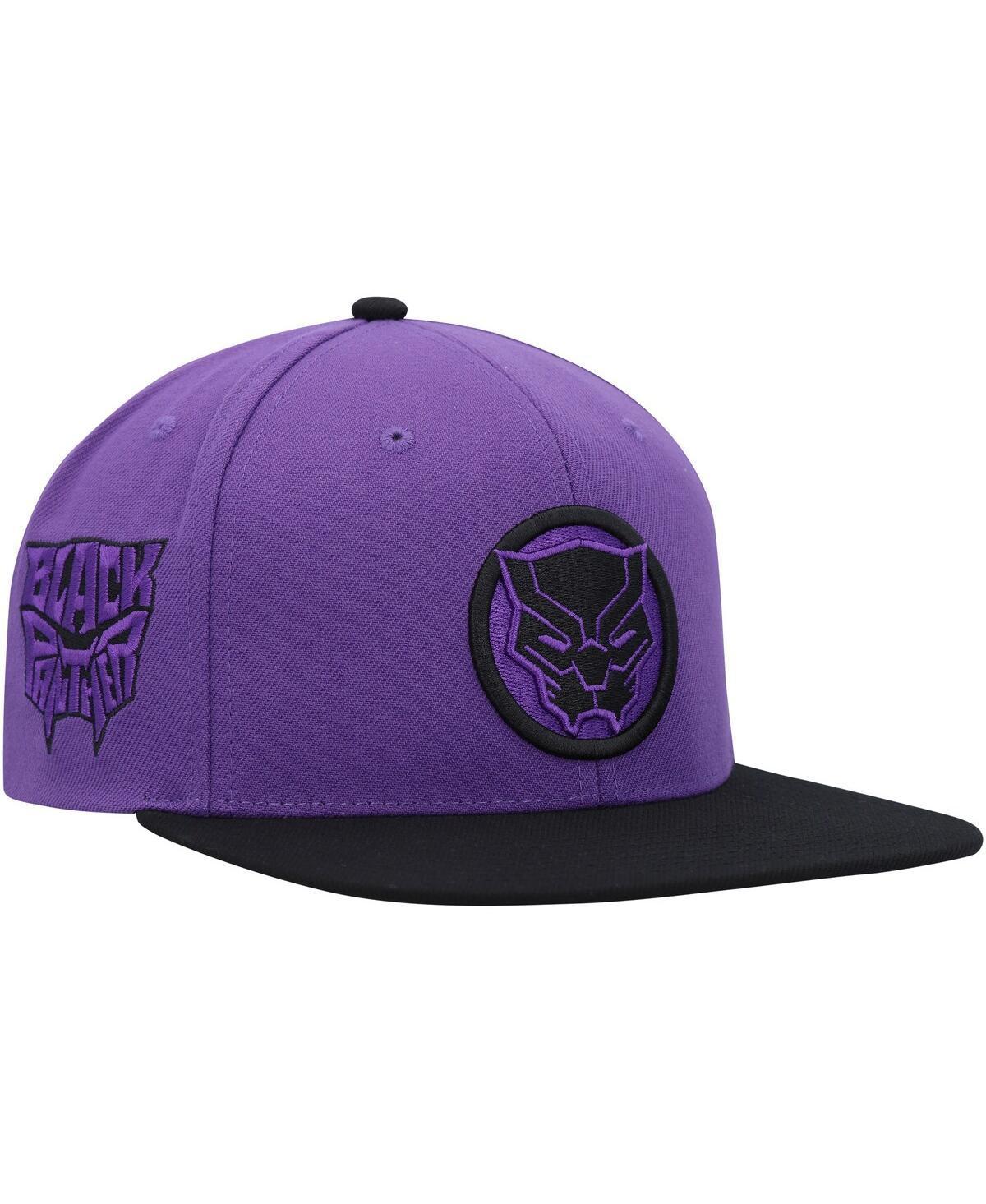 Mens Marvel Purple, Black Black Panther Snapback Hat Product Image