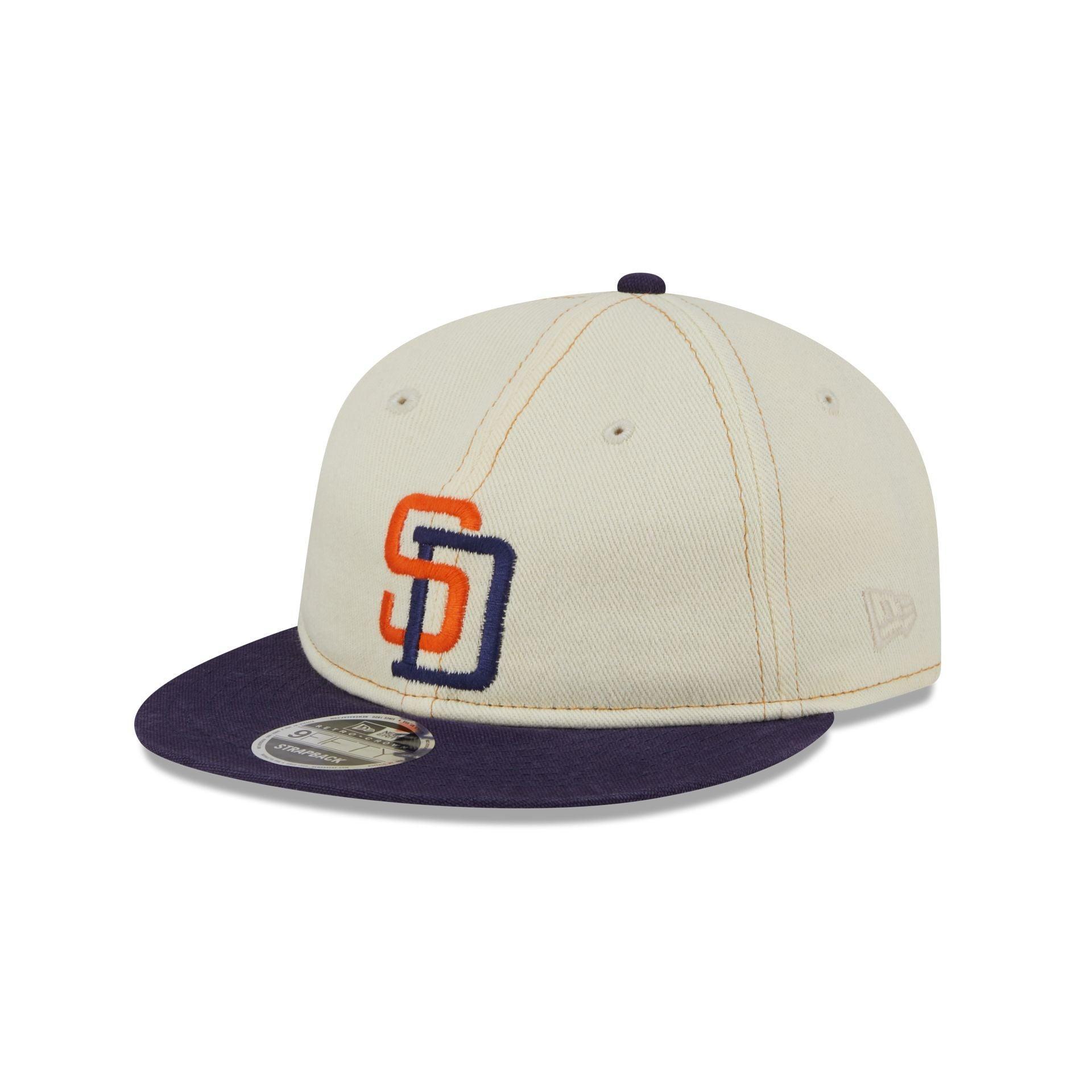 San Diego Padres Chrome Denim Retro Crown 9FIFTY Adjustable Hat Male Product Image