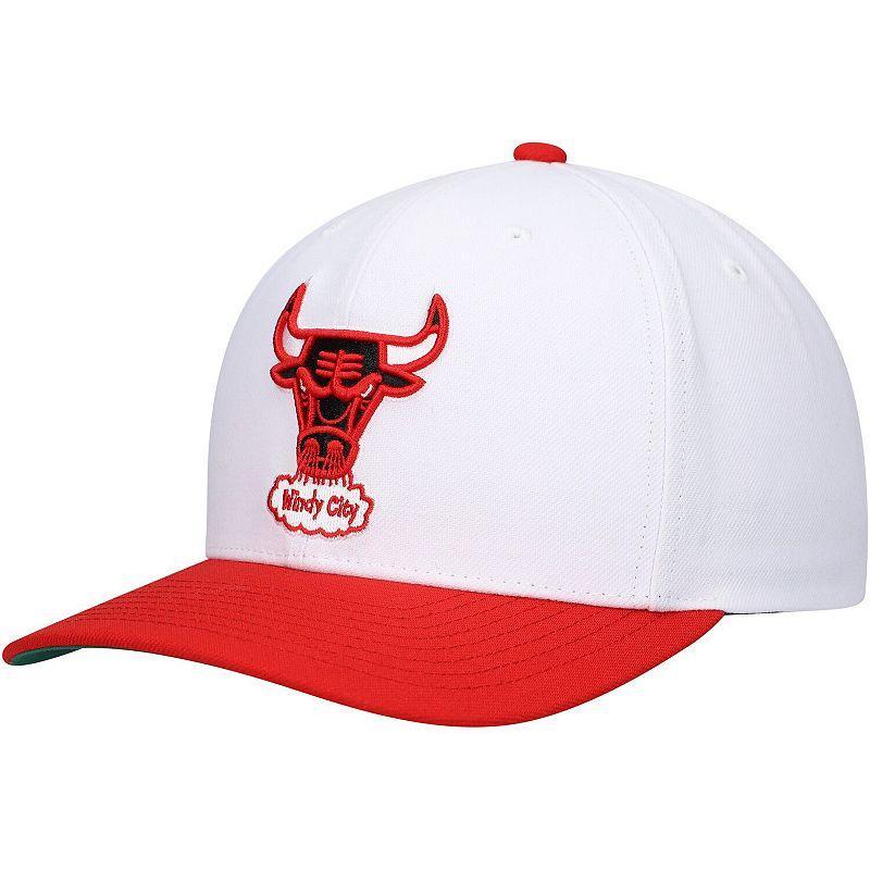 Mens Mitchell & Ness /Red Chicago Bulls Hardwood Classics Core 2-Tone 2.0 Pro Snapback Hat Product Image