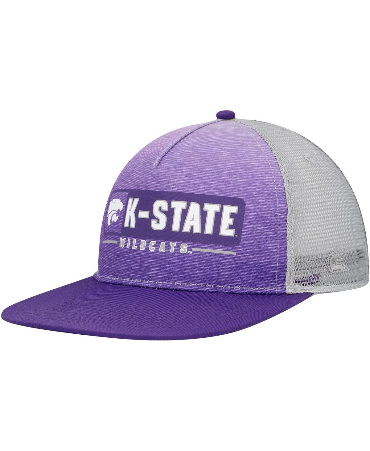 Mens Colosseum /Gray Kansas State Wildcats Snapback Hat Product Image