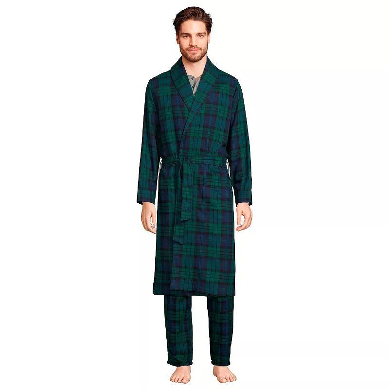 Mens Lands End Flannel Robe Product Image