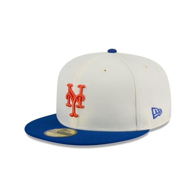 New York Mets Chrome 59FIFTY Fitted Hat Male Product Image