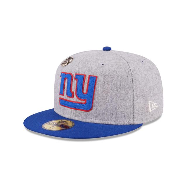 New York Giants 70th Anniversary Gray 59FIFTY Fitted Hat Male Product Image