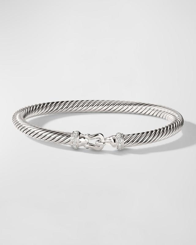 David Yurman Cable Buckle Bracelet with Diamonds, 5mm Product Image