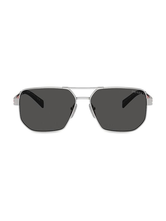 Mens 0PS 51ZS 59MM Aviator Sunglasses Product Image