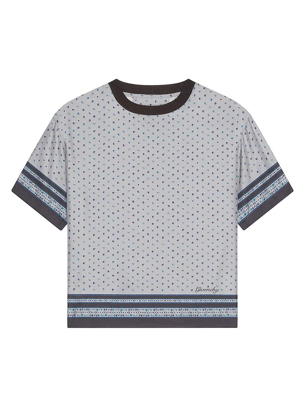 Mens Printed T-Shirt in Silk Product Image