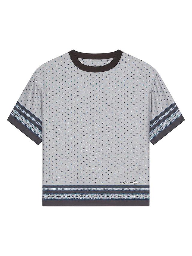 Mens Printed T-Shirt in Silk Product Image