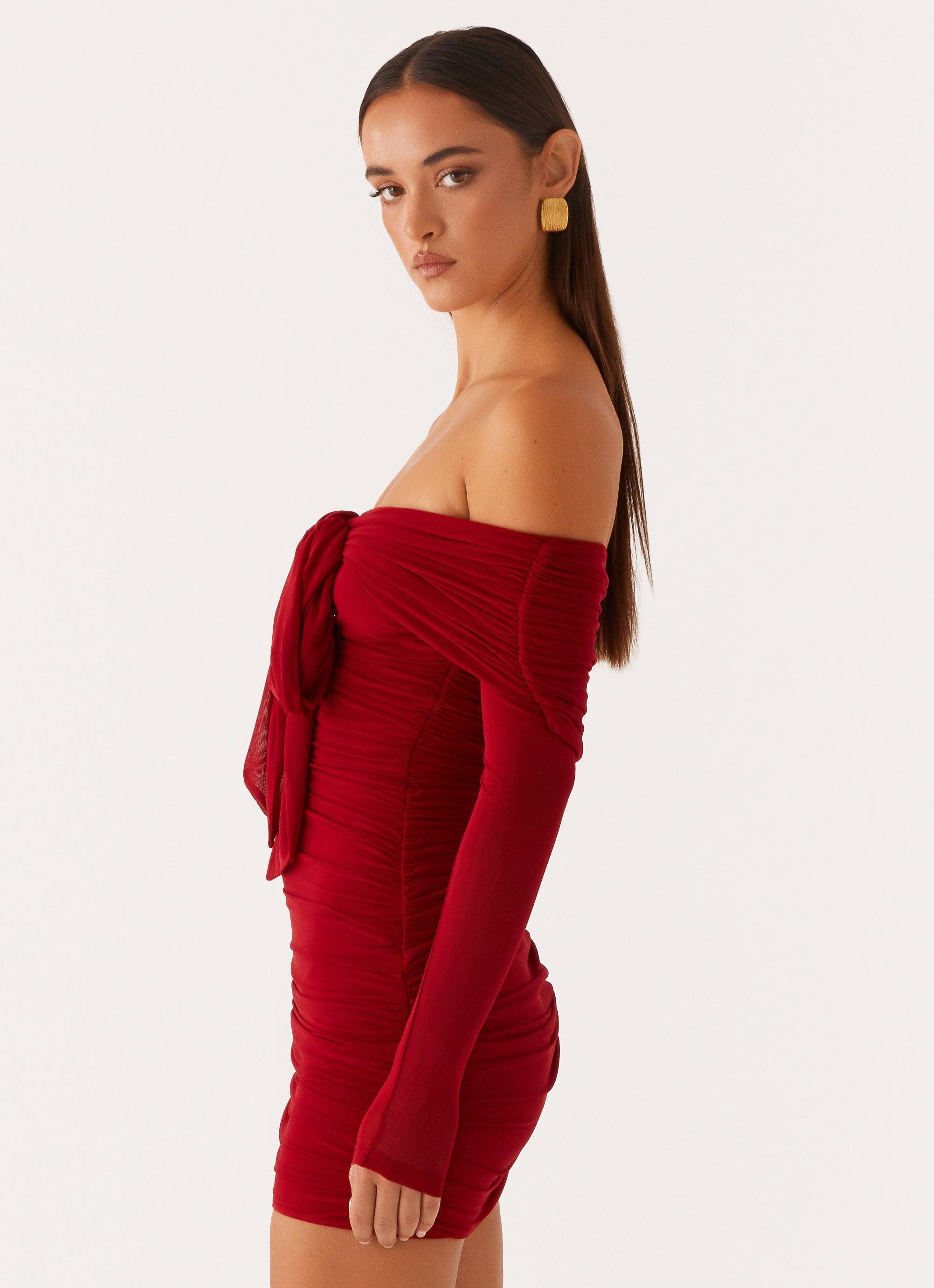 Temptation Mini Dress - Red Product Image