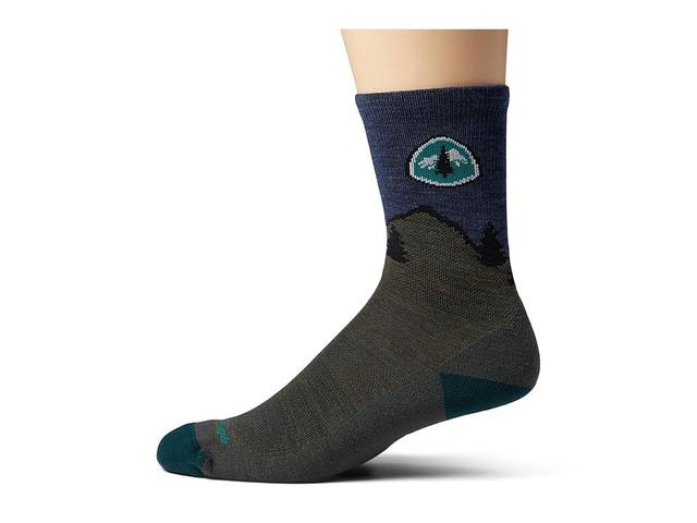 Darn Tough Vermont PCT Micro Crew Lightweight with Cushion (Forest) Men's Crew Cut Socks Shoes Product Image